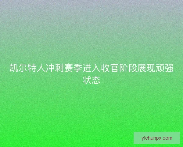 凯尔特人冲刺赛季进入收官阶段展现顽强状态 凯尔特人冲刺赛季进入收官阶段展现顽强状态